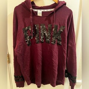 VS Pink sequined hoodie